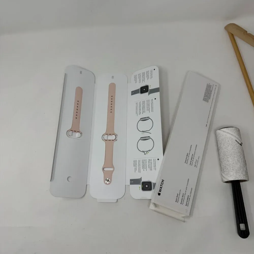 Apple Watch Sport Band Pink Sand 40MM Watch SE 40mm Silicone S/M and M/L